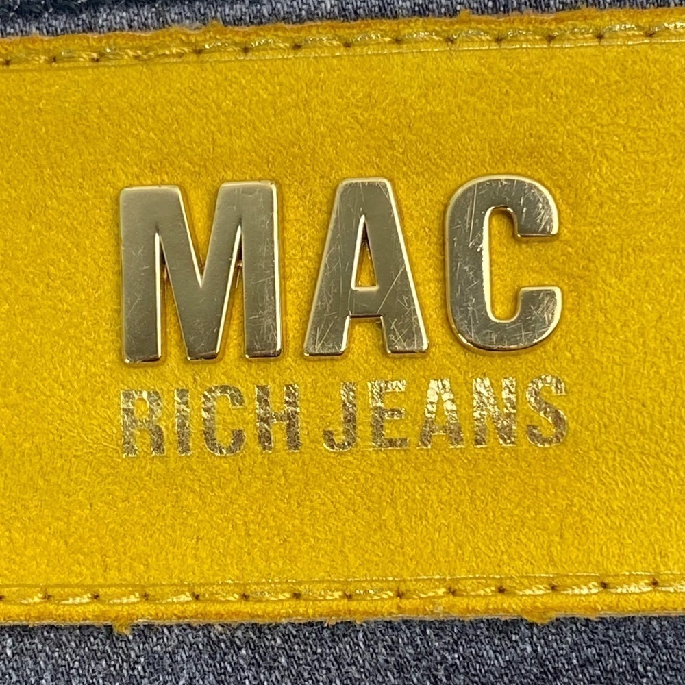MAC Rich Clea Jeans Wide Straight Leg Crop Cuffed in Dark Gray Size 38 (US 8) - Picture 8 of 11